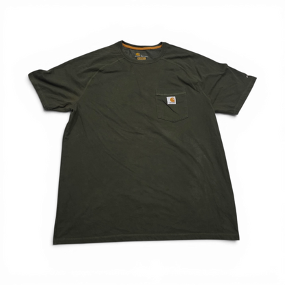 Playera Carhartt Grande L Verde (Usado)