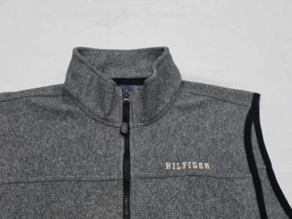 Chaleco Polartommy Hilfiger Grande L Gris Con Negro (Usado)