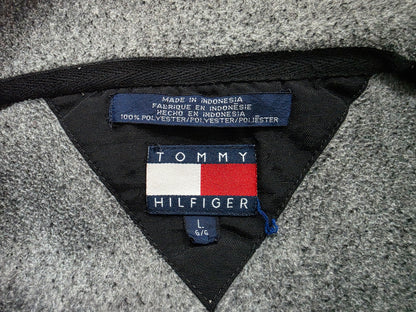 Chaleco Polartommy Hilfiger Grande L Gris Con Negro (Usado)