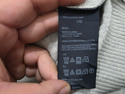 Sueter Tommy Hilfiger Grande L Gria Cuello V (Usado)
