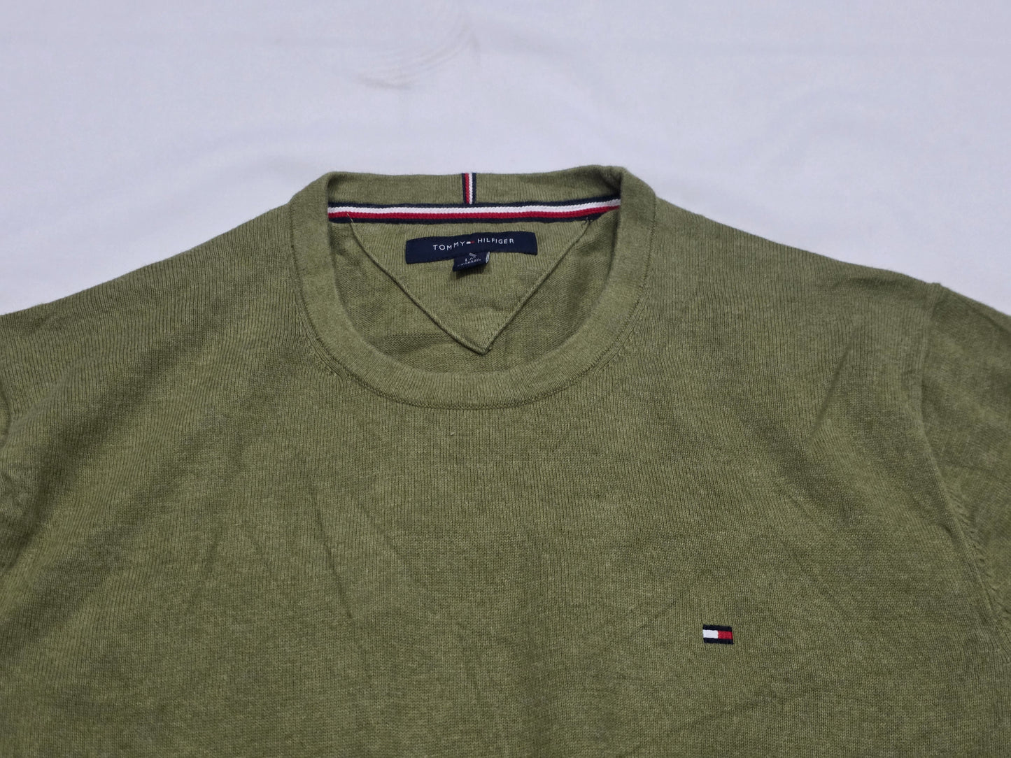 Sueter Tommy Hilfiger Grande L Verde Cuello Redondo (Usado)