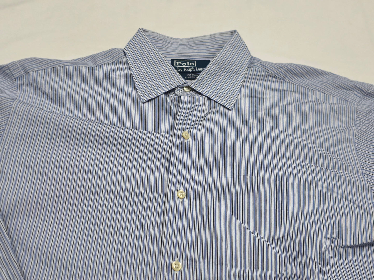 Camisa Ralph Lauren Grande L 16 1/2 32-33 Classic Fit Azul (Usado)