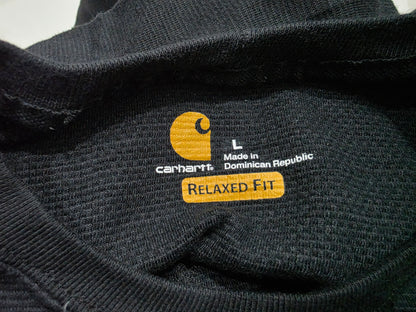 Playera Manga Larga Carhartt Grande L Relaxed Fit Negro (Usado)