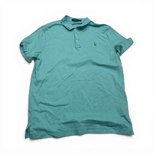 Playera Polo Ralph Lauren Grande L Azul Agua Classic Fit (Usado)