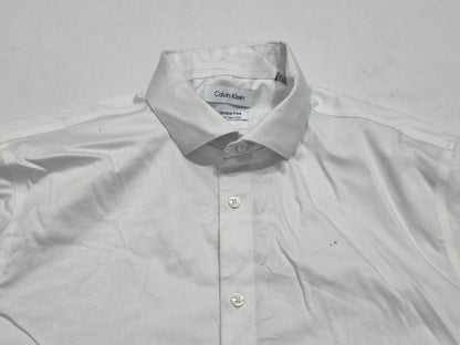 Camisa Calvin Klein Grande 16 32-33 Slimfit Infinite Blanco (Usado)