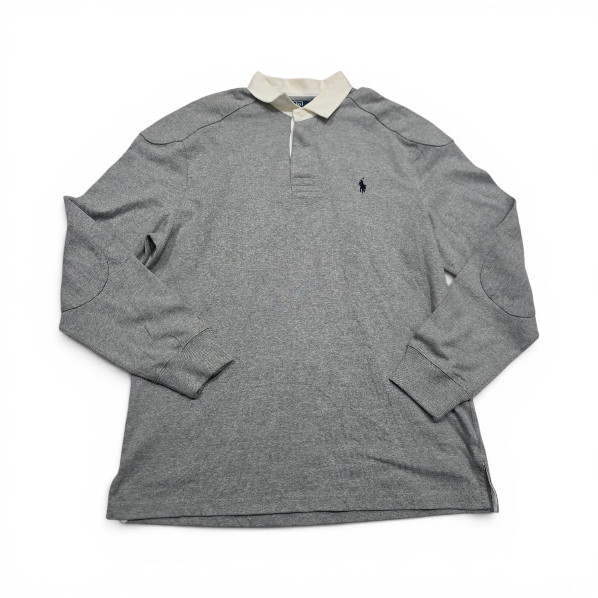 Playera Manga Larga Polo Ralph Lauren Grande Custom Fit Gris (Usado)