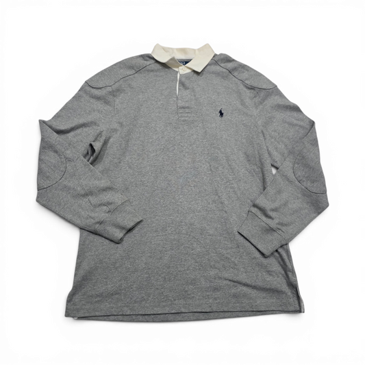 Playera Manga Larga Polo Ralph Lauren Grande Custom Fit Gris (Usado)