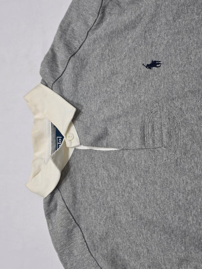 Playera Manga Larga Polo Ralph Lauren Grande Custom Fit Gris (Usado)