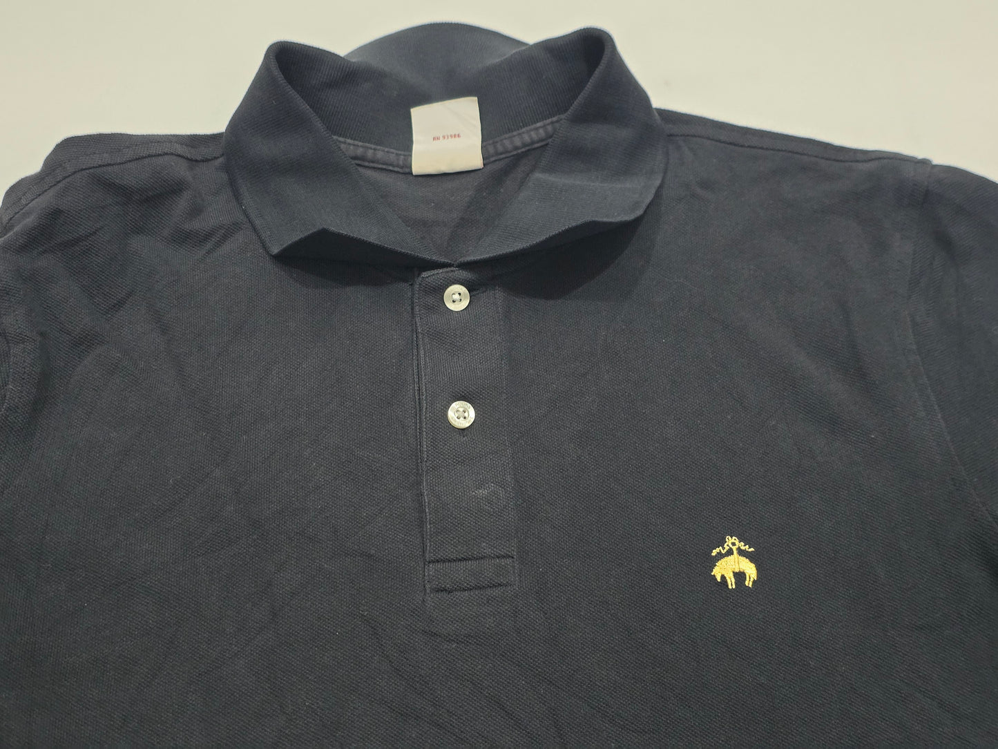 Playera Polo Brooks Brothers Grande L Negro (Usado)