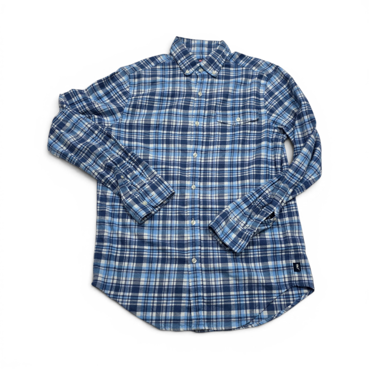 Camisa Vineyard Vines Chico S Classic Fit Azul Cuadro (Usado)