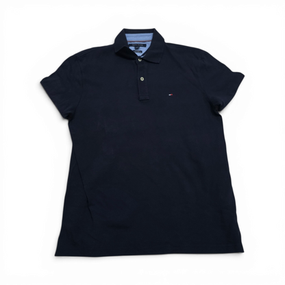 Playera Polo Tommy Hilfiger Mediana M Custom Fit Azul (Usado)