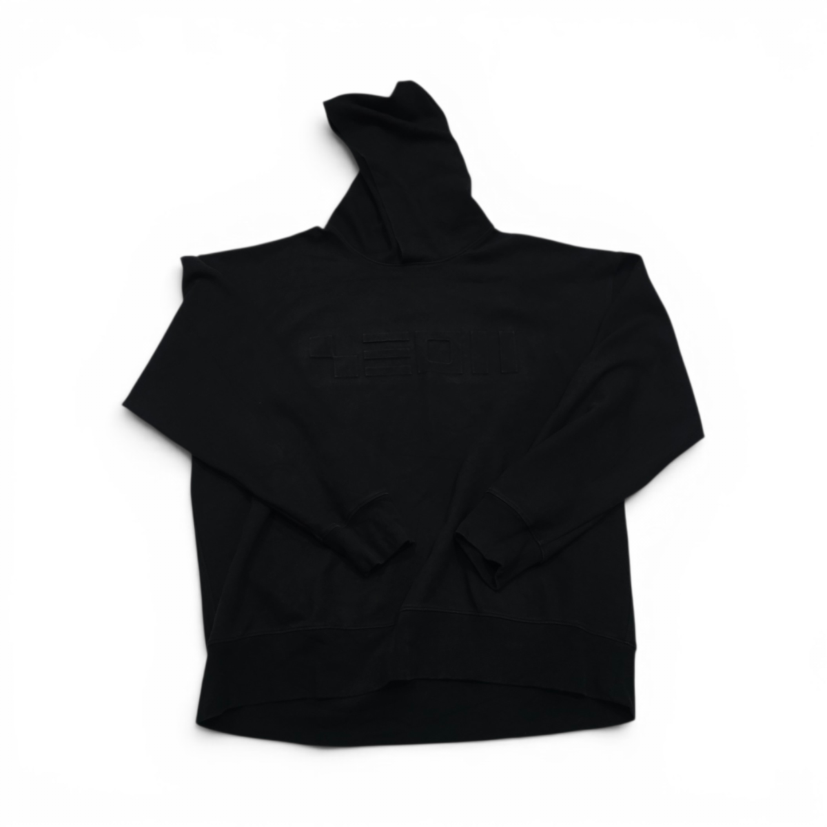 Sudadera Lacoste Xgrande Xl Fr6 Negro Letras Frontales (Usado)