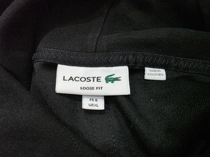 Sudadera Lacoste Xgrande Xl Fr6 Negro Letras Frontales (Usado)