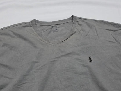 Playera Ralph Lauren Xgrande Xl Gris Deslavado Pony Negro (Usado)
