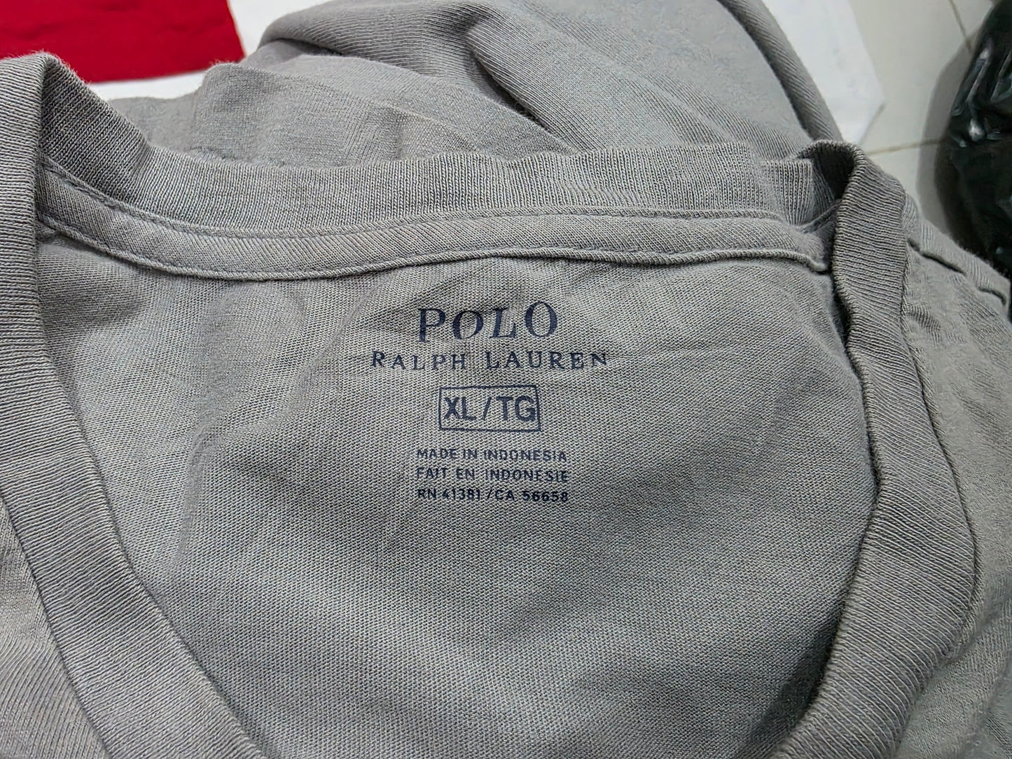 Playera Ralph Lauren Xgrande Xl Gris Deslavado Pony Negro (Usado)