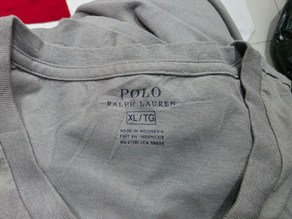 Playera Ralph Lauren Xgrande Xl Gris Deslavado Pony Negro (Usado)