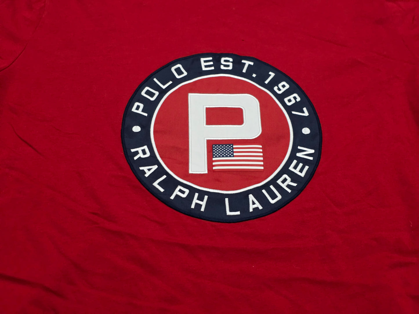 Playera Ralph Lauren Xgrande Xl Alto Rojo Logo (Usado)