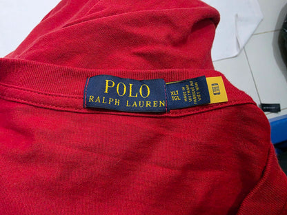 Playera Ralph Lauren Xgrande Xl Alto Rojo Logo (Usado)