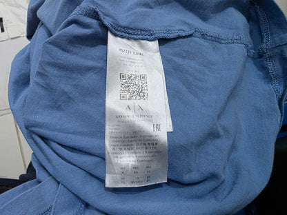 Playera Armani Exchange Xgrande Xl Regular Fit Azul (Usado)