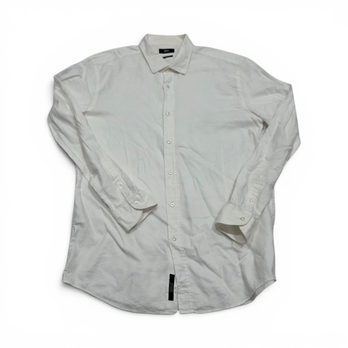 Camisa Boss Xgrande Xl 17 Slimfit Crema (Usado)