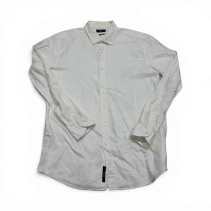 Camisa Boss Xgrande Xl 17 Slimfit Crema (Usado)