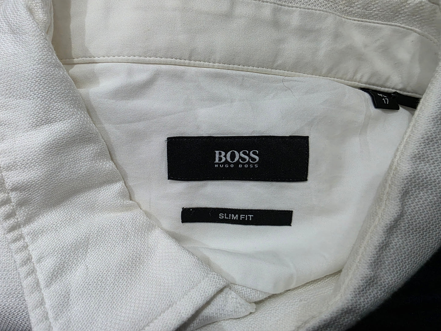 Camisa Boss Xgrande Xl 17 Slimfit Crema (Usado)
