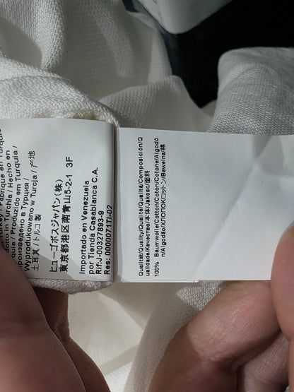 Camisa Boss Xgrande Xl 17 Slimfit Crema (Usado)