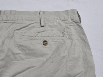 Bermuda Ralph Lauren Talla 38 Stretch Classic Fit Beige Pony (Usado)