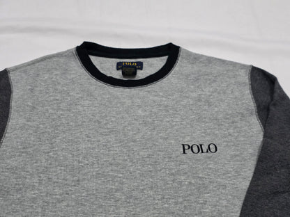 Playera Ralph Lauren Xgrande Xl Gris Letras Manga Larga (Usado)