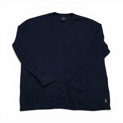 Playera Manga Larga Ralph Lauren Xgrande Xl Azul Pony Cafe (Usado)