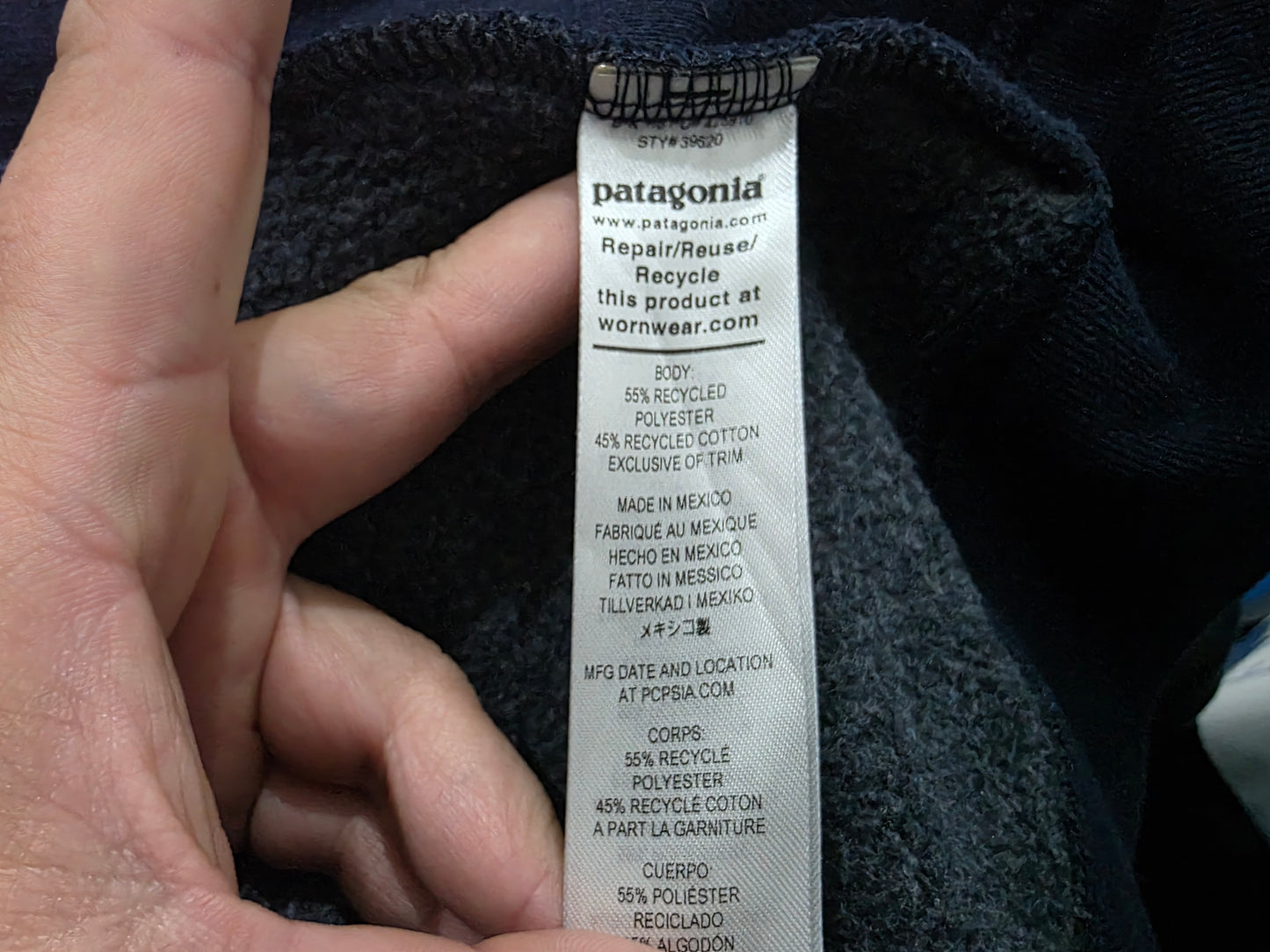 Sudadera Patagonia 2xl Azul Con Gorro (Usado)