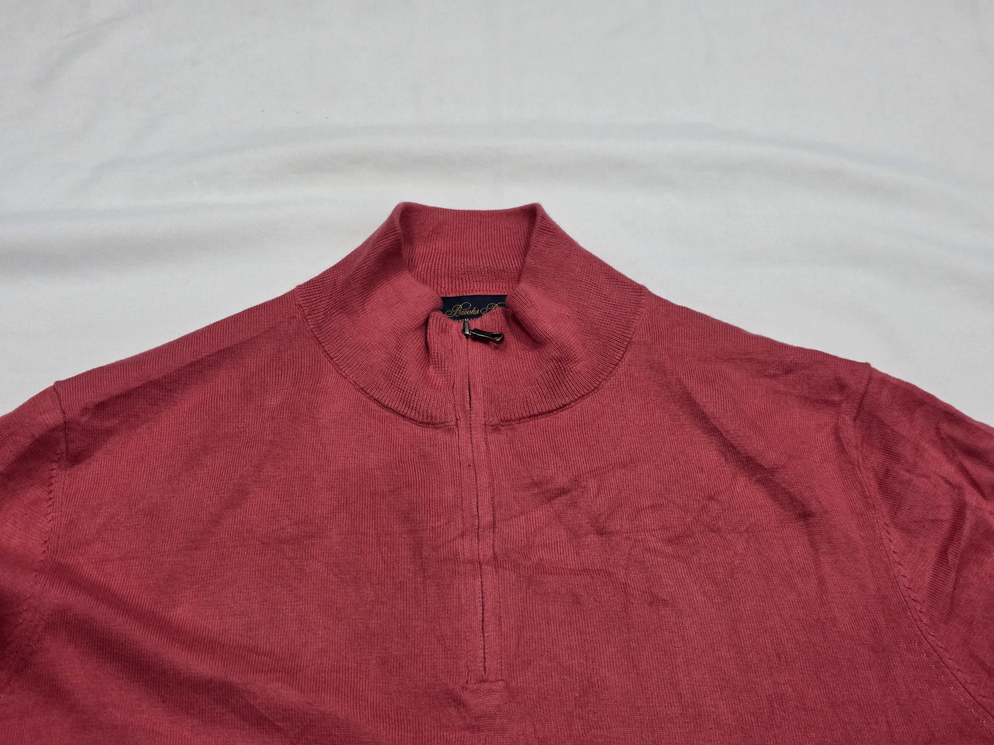 Sueter Brooks Brothers Xgrande Cierre Corto Coral (Usado)