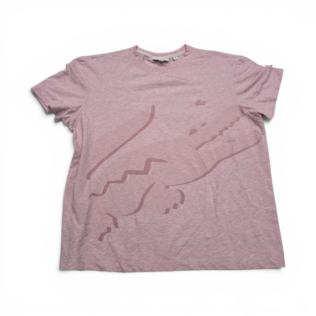 Playera Lacoste Xgrande Xl Fr 6 Regular Fit Rosa (Usado)