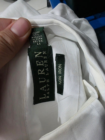 Camisa Ralph Lauren Xgrande 17 34-35 Blanca (Usado)
