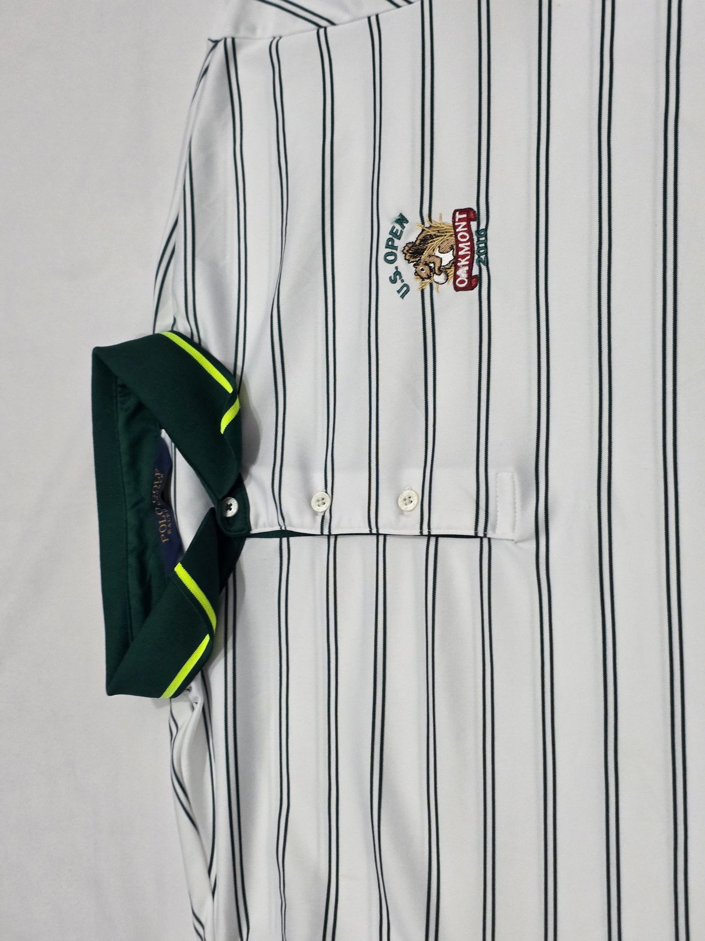 Playera Polo Golf Ralph Lauren Xgrande Xl Blanco Y Verde (Usado)