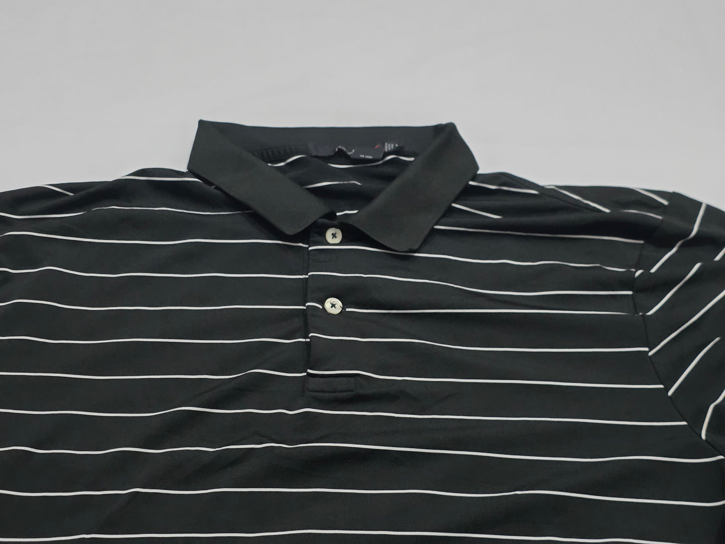 Playera Polo Ralph Laurenx Negro Lineas Grande L (Usado)