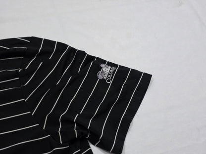 Playera Polo Ralph Laurenx Negro Lineas Grande L (Usado)