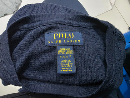 Playera Ralph Lauren Bear Xgrande Xl Azul Manga Larga Osito (Usado)