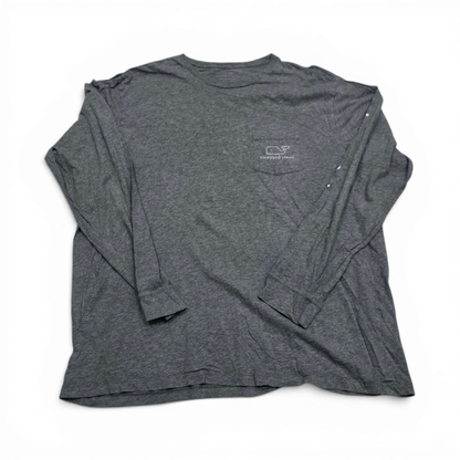 Playera Manga Larga Vineyard Vines Xgrande Xl Gris Ballena (Usado)