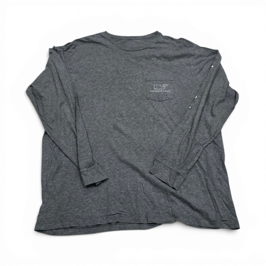 Playera Manga Larga Vineyard Vines Xgrande Xl Gris Ballena (Usado)