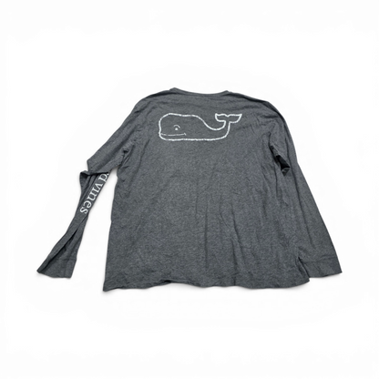 Playera Manga Larga Vineyard Vines Xgrande Xl Gris Ballena (Usado)
