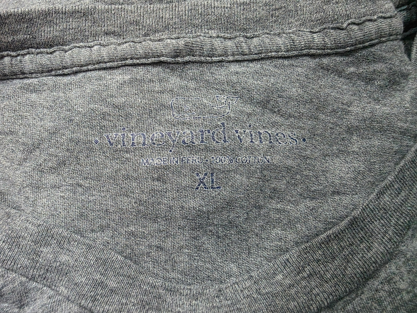Playera Manga Larga Vineyard Vines Xgrande Xl Gris Ballena (Usado)