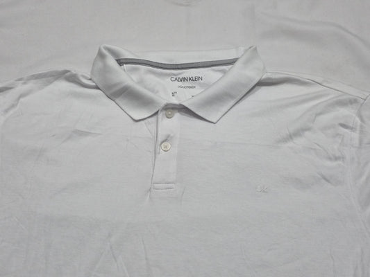 Playera Polo Calvin Klein Xgrande Xl Liquid Touch Blanco (Usado)