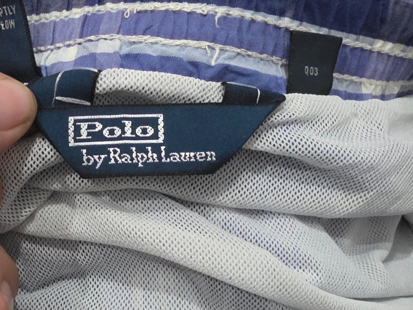 Bermuda Ralph Lauren 2xl Alto Azul Cuadro Bañador (Usado)