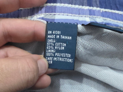 Bermuda Ralph Lauren 2xl Alto Azul Cuadro Bañador (Usado)
