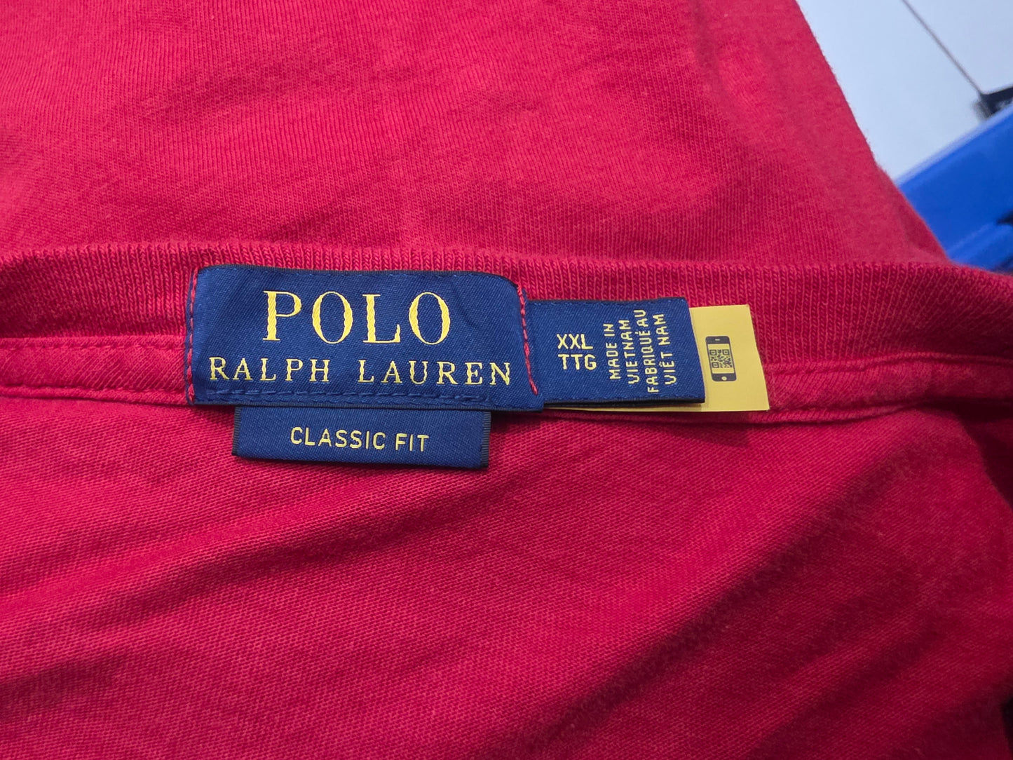 Playera Ralph Lauren 2xl Classic Fit Rojo Letras (Usado)