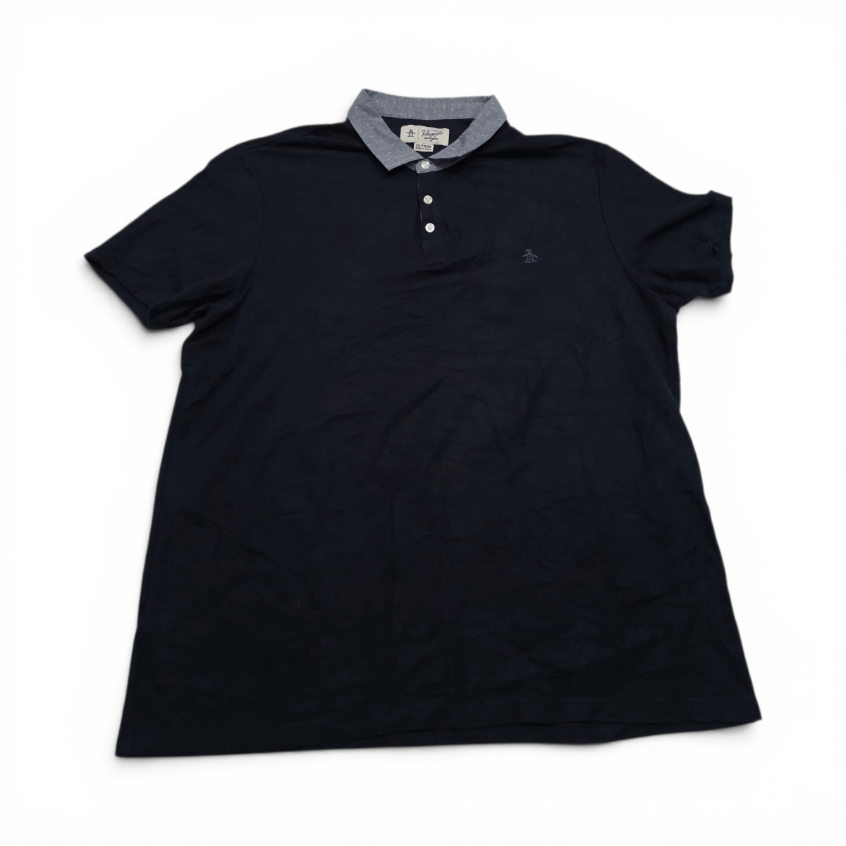 Playera Polo Penguin 2xl Azul Marino (Usado)