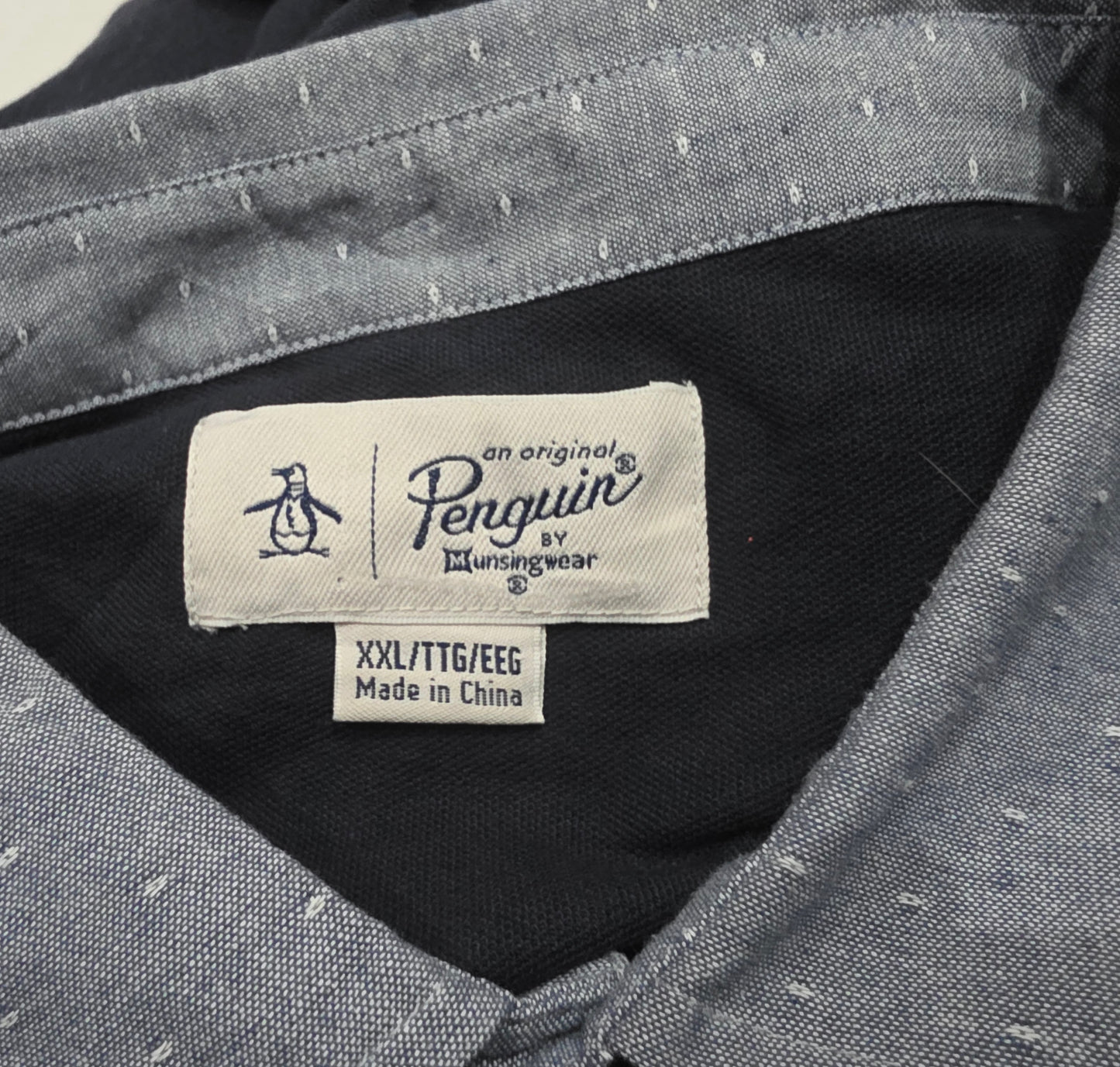 Playera Polo Penguin 2xl Azul Marino (Usado)