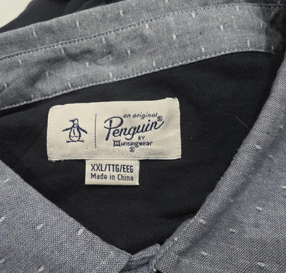 Playera Polo Penguin 2xl Azul Marino (Usado)