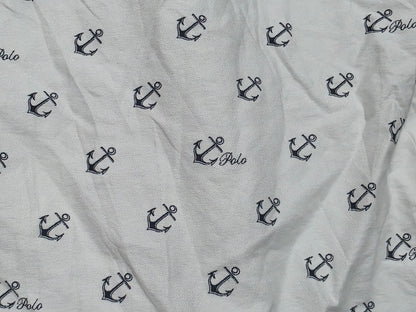 Camisa Manga Corta Ralph Lauren 2xl Alto Blanca Anclas (Usado)